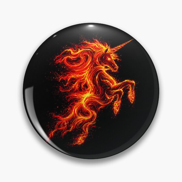 Item preview, ⚡ ELEMENTAL UNICORNS COLLECTION - FIRE designed and sold by WheelieGdArt.