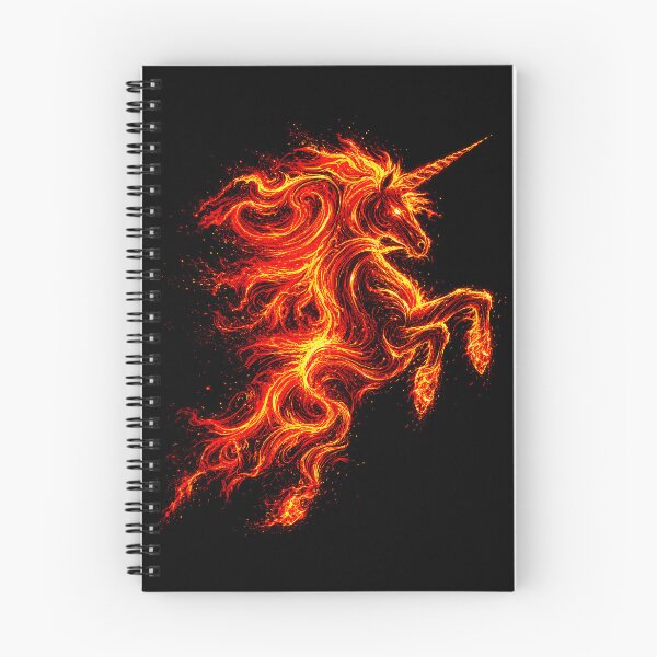 Item preview, ⚡ ELEMENTAL UNICORNS COLLECTION - FIRE designed and sold by WheelieGdArt.