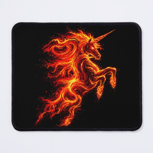 Item preview, ⚡ ELEMENTAL UNICORNS COLLECTION - FIRE designed and sold by WheelieGdArt.