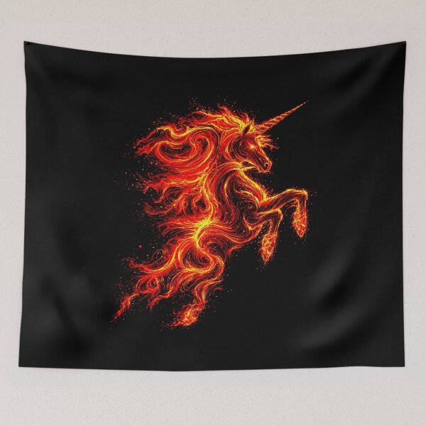Item preview, ⚡ ELEMENTAL UNICORNS COLLECTION - FIRE designed and sold by WheelieGdArt.