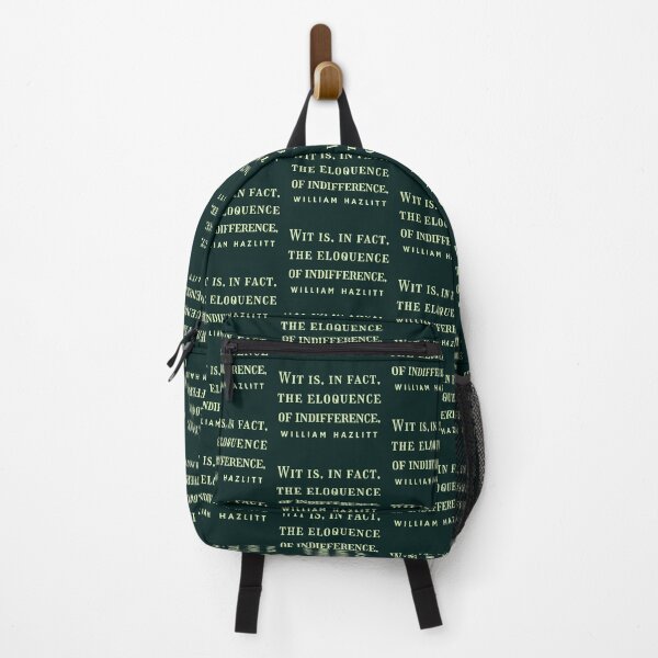 Item preview, William Hazlitt quote: Wit is, in fact, the eloquence of indifference. designed and sold by artbleed.