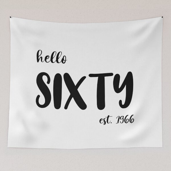 Item preview, Hello Sixty Est. 1966, Unique designed and sold by villacreativa.