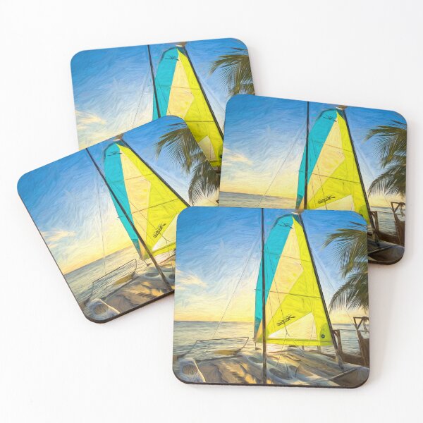 Item preview, Catamaran Barbados Beach Art designed and sold by Londonimages.