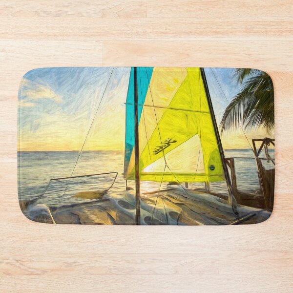 Item preview, Catamaran Barbados Beach Art designed and sold by Londonimages.