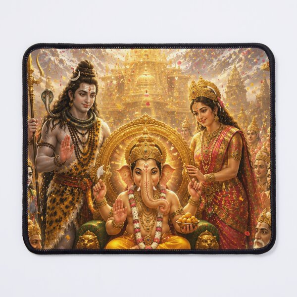 Item preview, Ganesha Birth Story Series – Coronation of Lord Ganesha, Remover of Obstacles designed and sold by Homyar.