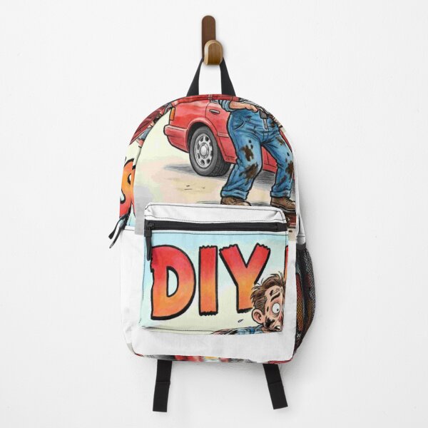 Item preview, DIY Disaster - Car Repair Fail Funny Cartoon designed and sold by Petringo.