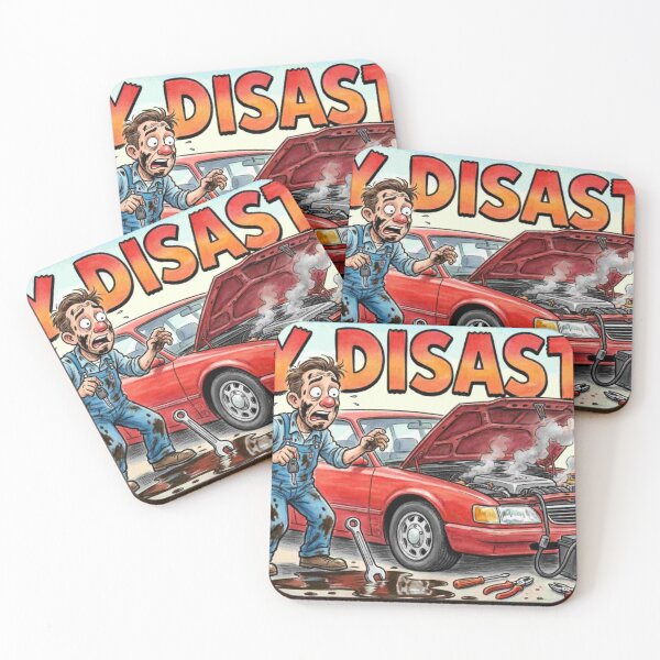 Item preview, DIY Disaster - Car Repair Fail Funny Cartoon designed and sold by Petringo.