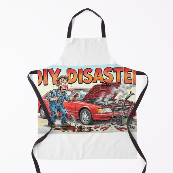 Item preview, DIY Disaster - Car Repair Fail Funny Cartoon designed and sold by Petringo.