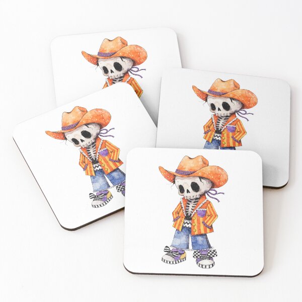 Item preview, Spooky Halloween Skeleton Cowboy designed and sold by HegArt23.