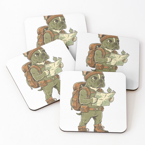 Item preview, Adventure Frenchie - Funny Retro Hiking French Bulldog designed and sold by frenchiesociety.co.