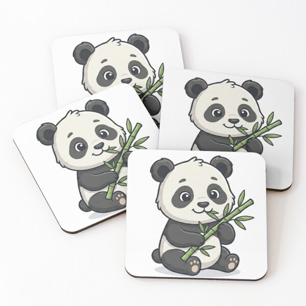 Item preview, Kawaii Panda Eating Bamboo Shirt – Adorable Animal Vector Graphic Tee for Kids & Adults designed and sold by GADS_STUDIO.