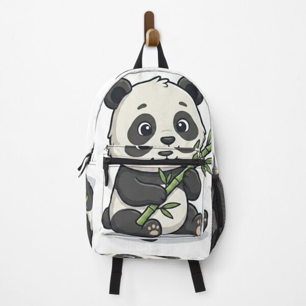 Item preview, Kawaii Panda Eating Bamboo Shirt – Adorable Animal Vector Graphic Tee for Kids & Adults designed and sold by GADS_STUDIO.