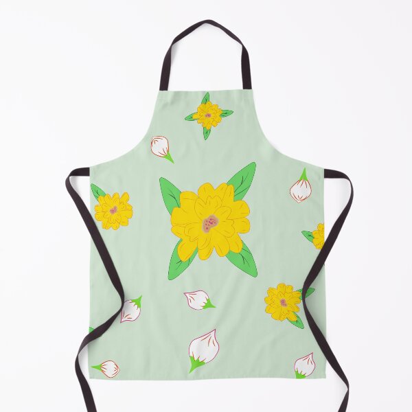 Item preview, Yellow Floral Seamless Pattern with Blooming Flowers and Buds designed and sold by Ei-Ei.