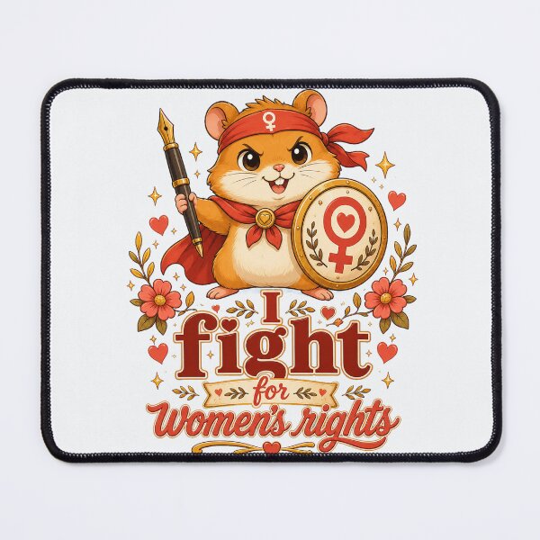 Item preview, I Fight For Women’s Rights Hamster designed and sold by Passionread.