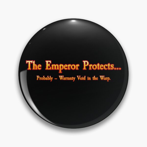Item preview, The Emperor Protects designed and sold by SideQuest - Scribbled Chaos!.