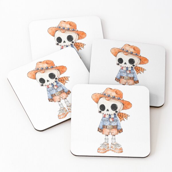 Item preview, Spooky Halloween Skeleton Cowboy designed and sold by HegArt23.