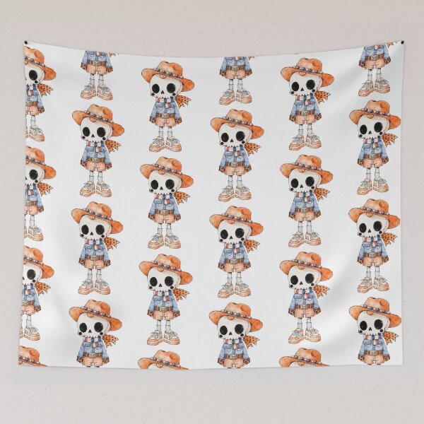 Item preview, Spooky Halloween Skeleton Cowboy designed and sold by HegArt23.