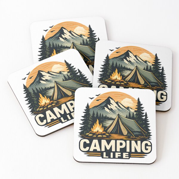 Item preview, Camping Life Mountain Adventure Shirt designed and sold by CreativeMindsetLab.