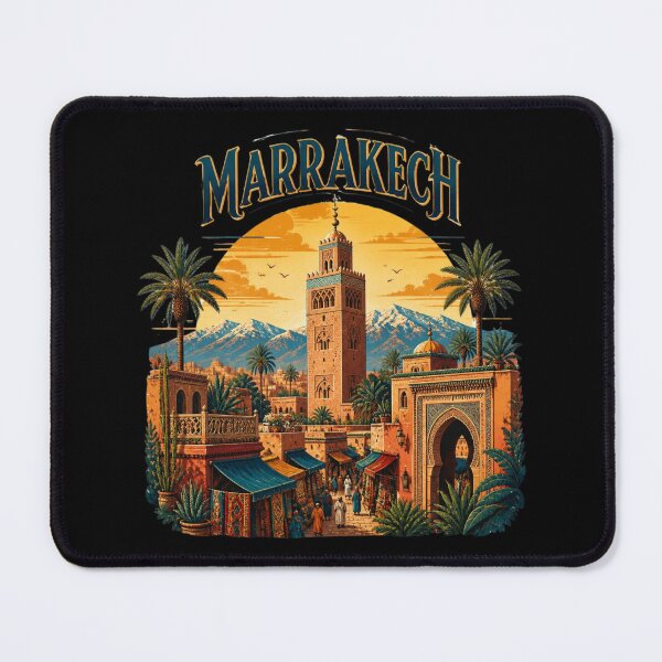 Item preview, Marrakech Sunset Skyline – Moroccan Travel Art designed and sold by ABLAT-CREATIONS.