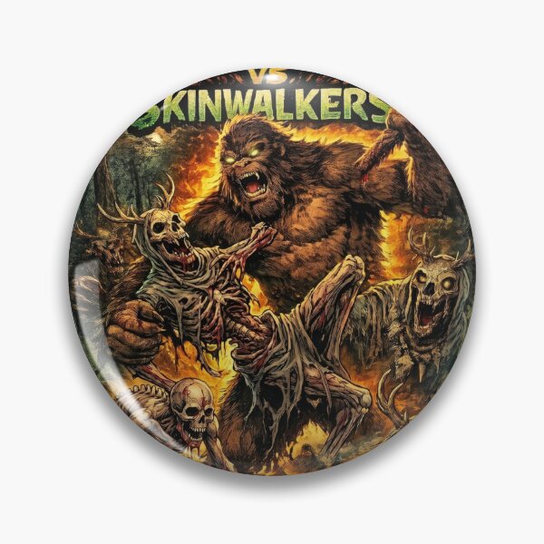 Item preview, Bigfoot vs Skinwalkers – Issue #2 Retro Horror Sci-Fi Comic Cover designed and sold by redsharkuk.
