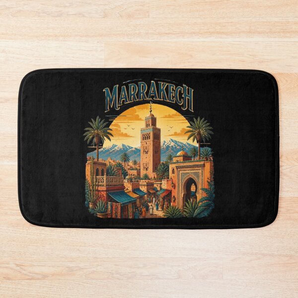 Item preview, Marrakech Sunset Skyline – Moroccan Travel Art designed and sold by ABLAT-CREATIONS.