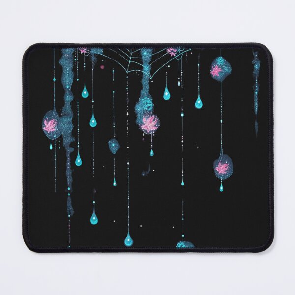 Item preview, Neon Spider Web with Flowers - Cyber Gothic Art designed and sold by STATIC SOUL.