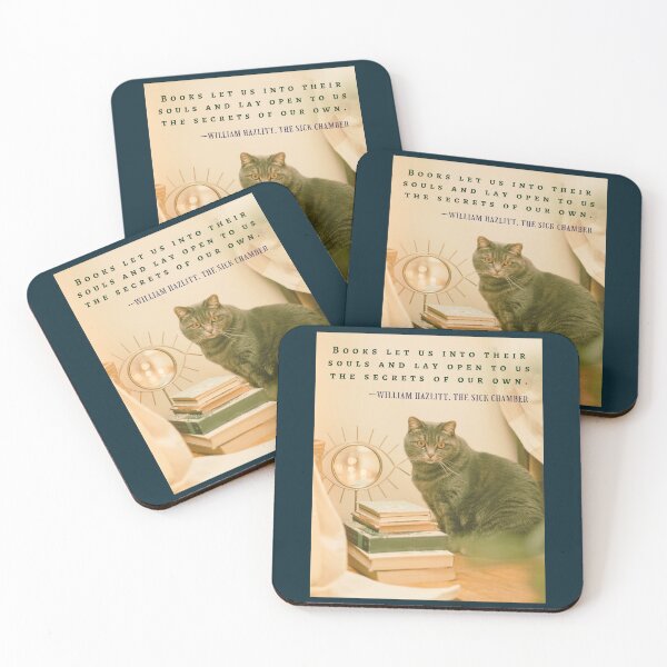 Item preview, William Hazlitt quote: Books let us into their souls and lay open to us the secrets of our own. designed and sold by artbleed.