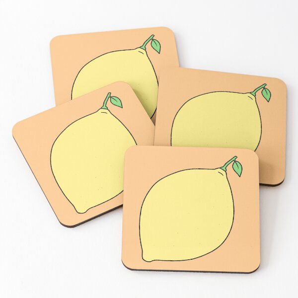 Item preview, Fresh Yellow Lemon with Green Leaf Illustration designed and sold by ubborn.