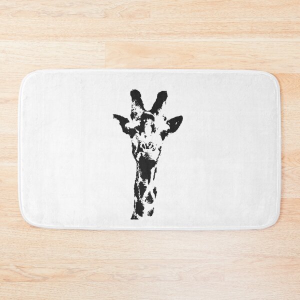 Item preview, Minimalist Giraffe Portrait Ink Stencil Art designed and sold by Macias123.