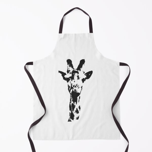 Item preview, Minimalist Giraffe Portrait Ink Stencil Art designed and sold by Macias123.