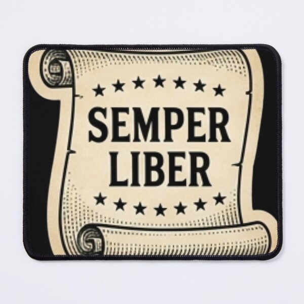 Item preview, Vintage 1776 Semper Liber Patriotic Revolutionary War Scroll Engraving designed and sold by DarkOriginArts.