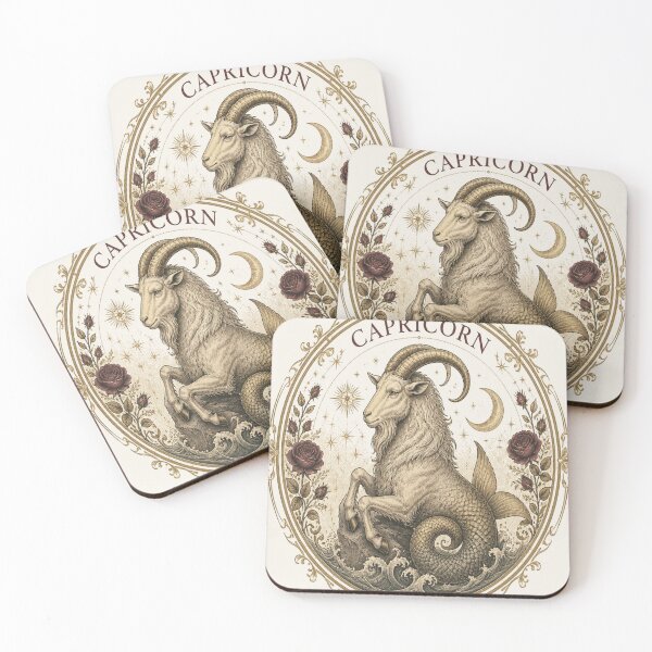 Item preview, Capricorn Zodiac Vintage T-Shirt – Elegant Astrology Gift for Women designed and sold by SunnyDesign82.