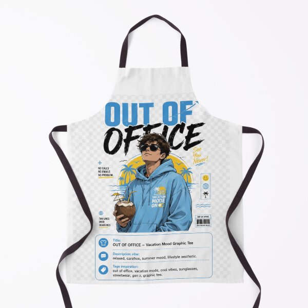 Item preview, Out of Office-Vacation Mood Graphic Tee designed and sold by designsvetlana1.