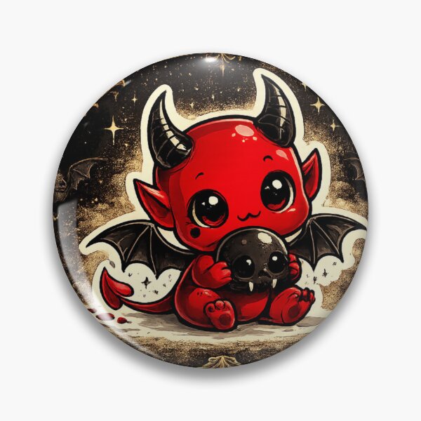 Item preview, Cute Devil Baby Sticker | Kawaii Gothic Demon Art | Spooky Cute Alternative Aesthetic designed and sold by yofeustore.