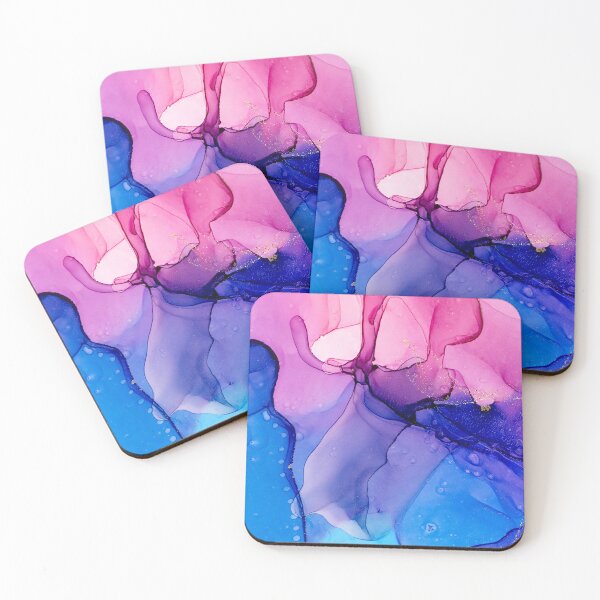 Item preview, Blue and pink Flowing Abstract Painting designed and sold by Differenceee.