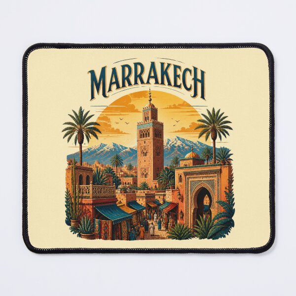 Item preview, Marrakech Sunset Skyline – Moroccan Travel Art designed and sold by ABLAT-CREATIONS.