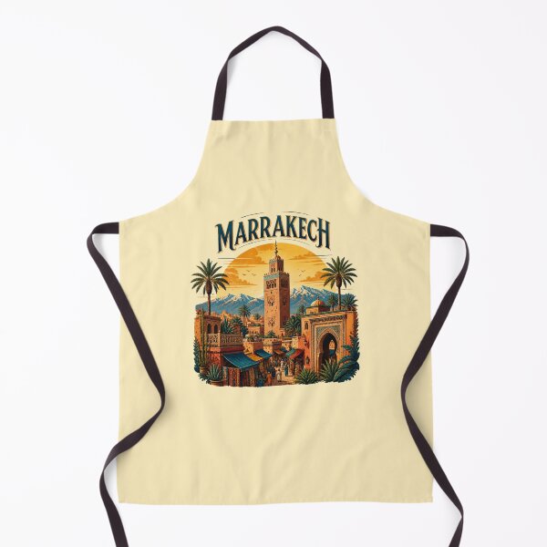 Item preview, Marrakech Sunset Skyline – Moroccan Travel Art designed and sold by ABLAT-CREATIONS.