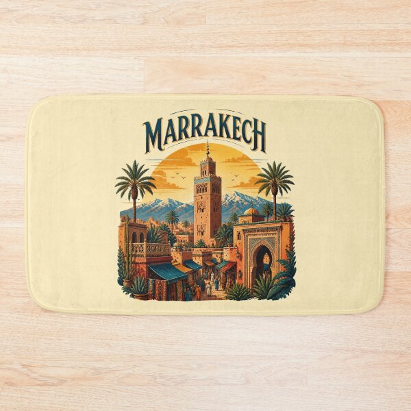Item preview, Marrakech Sunset Skyline – Moroccan Travel Art designed and sold by ABLAT-CREATIONS.