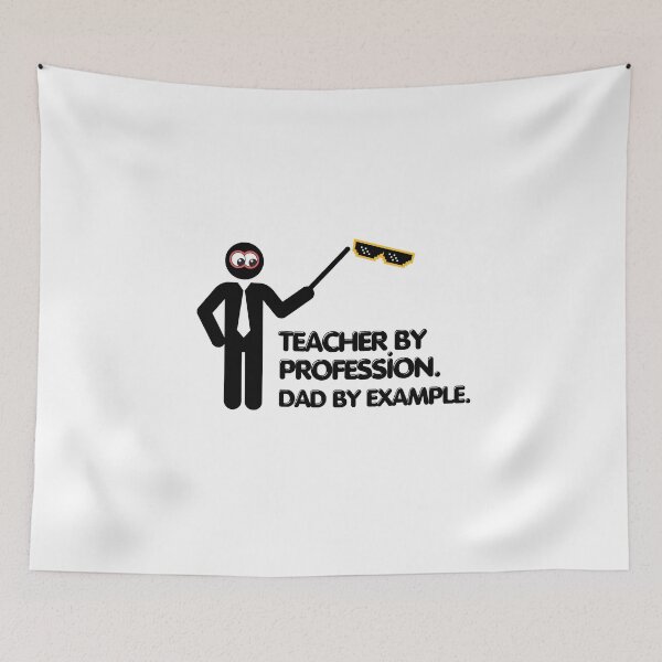 Item preview, Teacher By Profession. Dad By Example.  Father's Day Gift for Teacher Dad designed and sold by MagnetStyle.