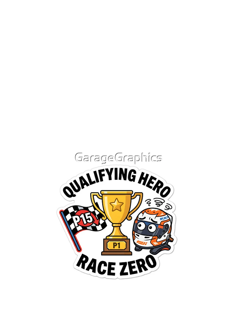 Thumbnail 4 of 4, iPhone Case, Qualifying Hero - Sim Racing Humor designed and sold by GarageGraphics.