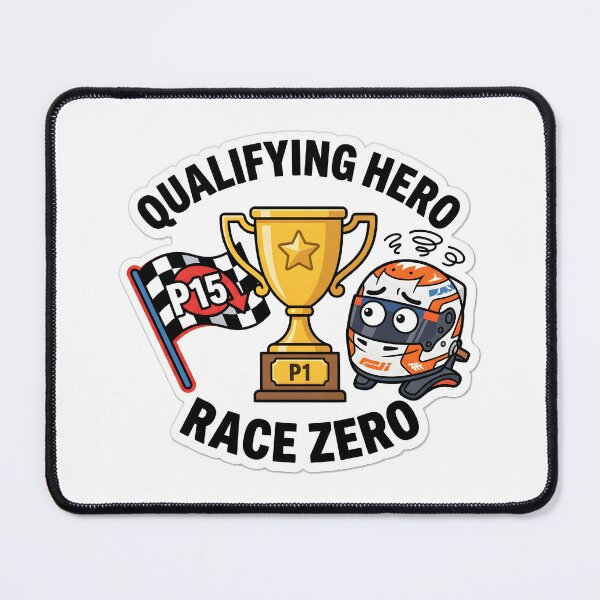 Item preview, Qualifying Hero - Sim Racing Humor designed and sold by GarageGraphics.