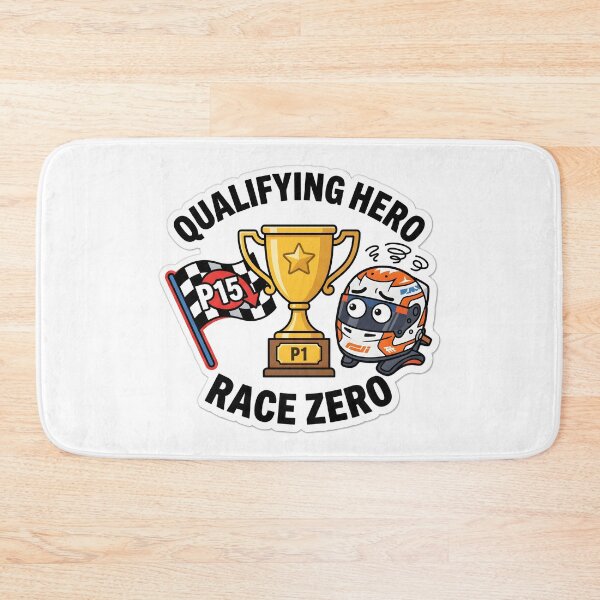 Item preview, Qualifying Hero - Sim Racing Humor designed and sold by GarageGraphics.