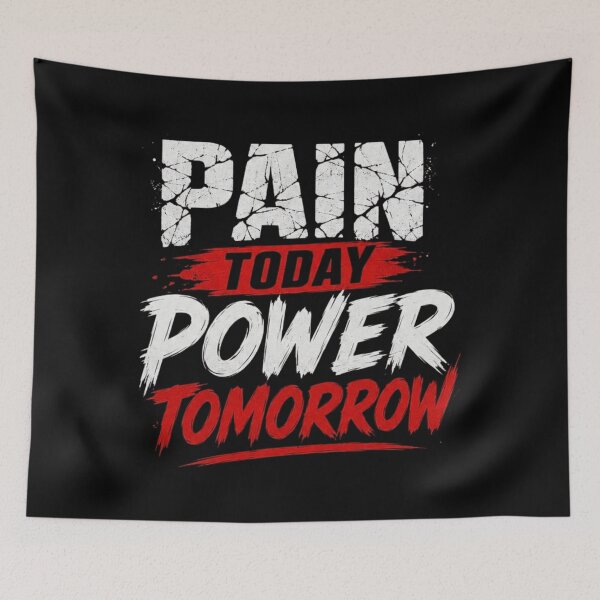 Item preview, Pain Today Power Tomorrow Fitness Motivation T-Shirt designed and sold by tupuedesmas.
