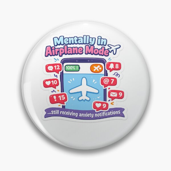 Item preview, Mentally in Airplane Mode designed and sold by NovaReignn.