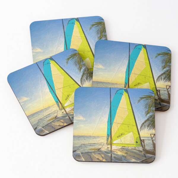 Item preview, Catamaran Barbados Sunset Beach Art designed and sold by Londonimages.