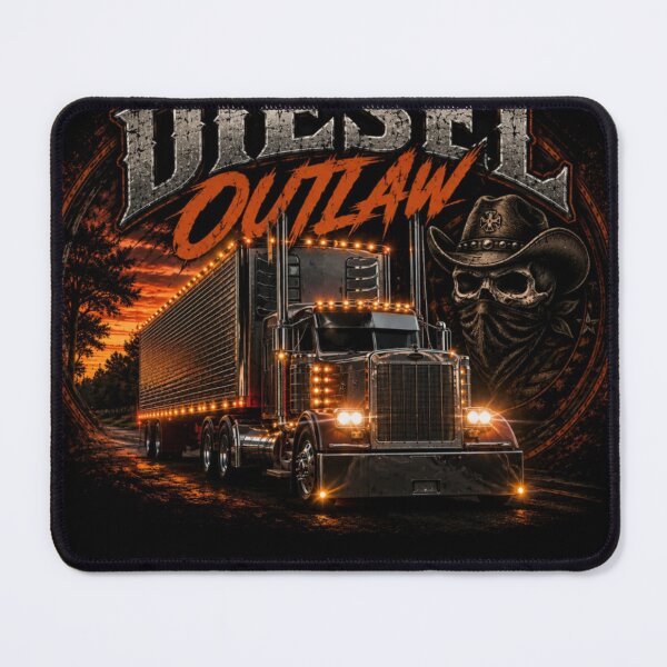 Item preview, Diesel Outlaw – Chrome Rebel Semi Truck | Big Rig Trucker Shirt designed and sold by Diesel outlaw .