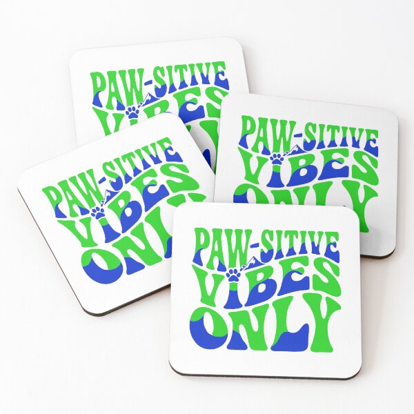 Item preview, PAW-SITIVE VIBES ONLY Typography for Dog Trainers designed and sold by Inklyst.