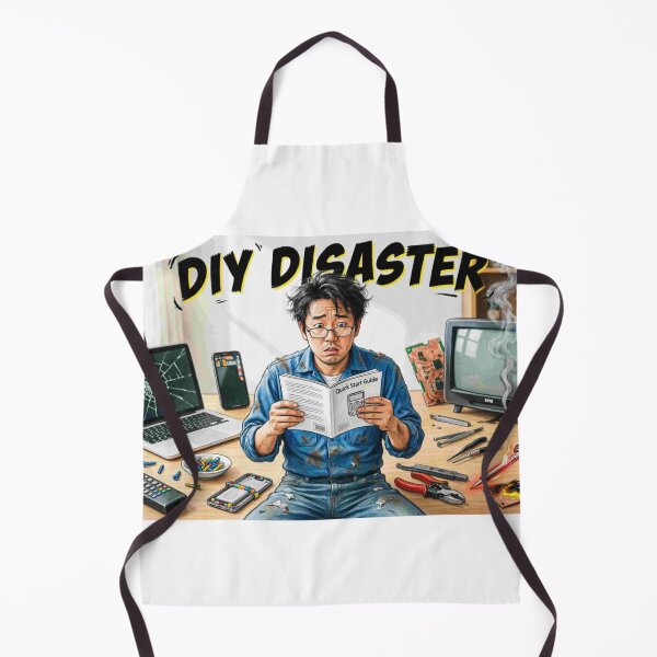 Item preview, DIY Disaster - Electronics Repair Fail Funny Cartoon designed and sold by Petringo.