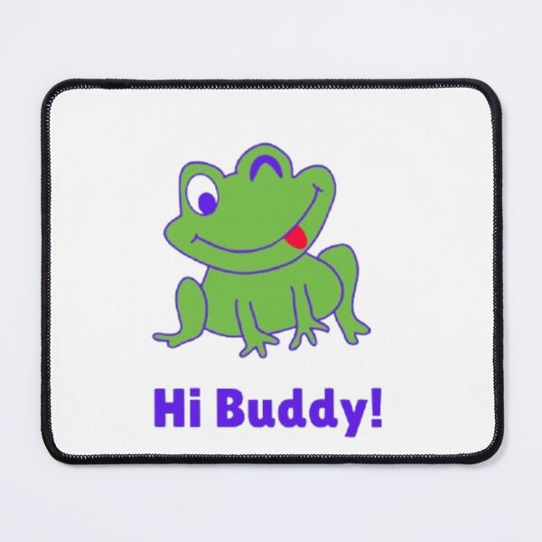 Item preview, Happy Green Frog Saying Hi Buddy designed and sold by DAILYNEEDSS.