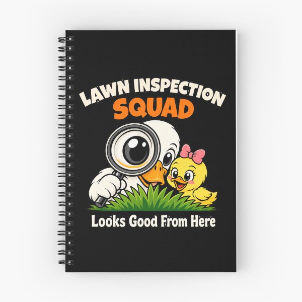 Item preview, Funny Goose Lawn Inspection Squad Dad And Duckling Yard Work Gift designed and sold by Fangtasia77.